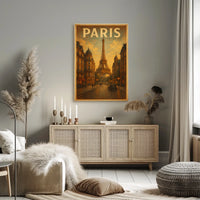 Paris Evening Scene Poster