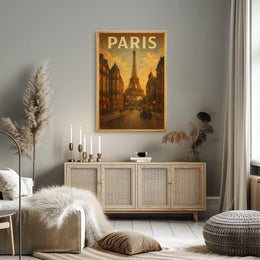 Paris Evening Scene Poster