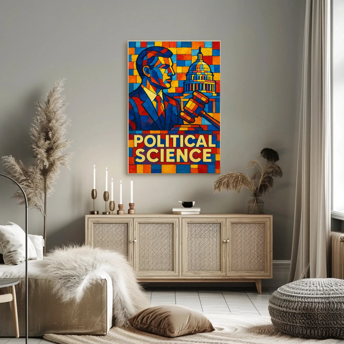 Political Science Mosaic Poster