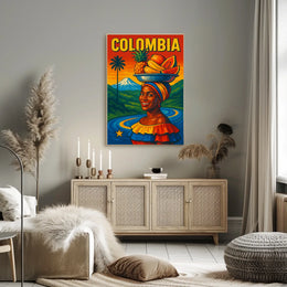Vibrant Colombia Poster