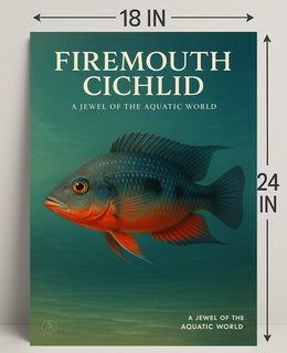 Firemouth Cichlid A Jewel of the Aquatic World Poster PosterGoat