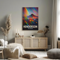 Henderson Nevada Cityscape Minimalist Wanderlust Poster