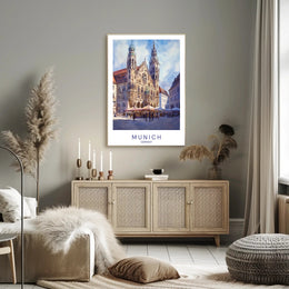 Munich Architectural Landmark Poster PosterGoat