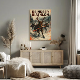Reindeer Biathlon Poster
