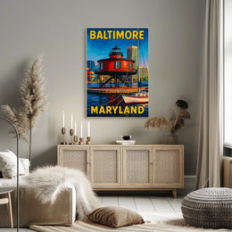 Baltimore Harbor Lighthouse Poster