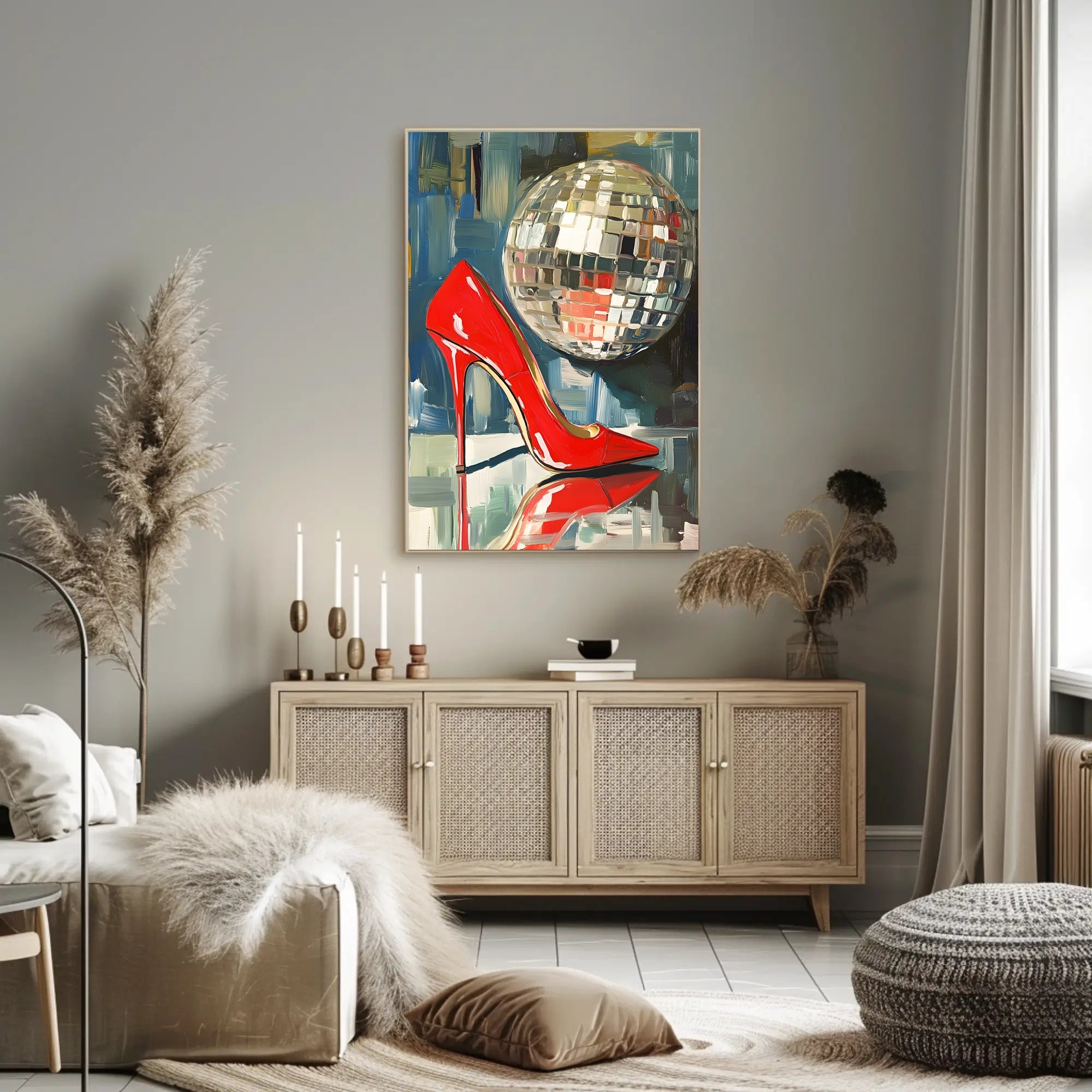 Disco Glamour Retro Poster Wall Art For Decor