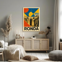 Ronda Bridge Art Poster