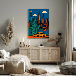 Abstract Art Poster: Vibrant Colors and Emotions