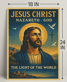 Jesus Christ: The Light of the World Religious Poster
