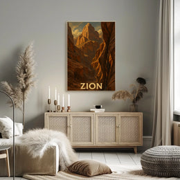 Zion National Park Poster