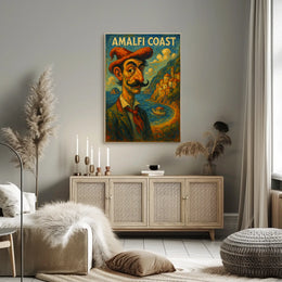 Amalfi Coast Artistic Impression Poster