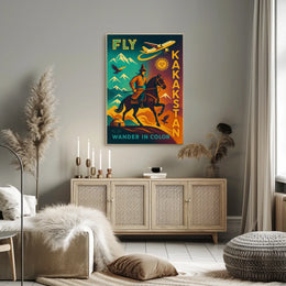 Wander In Color Explore Kazakhstan Poster