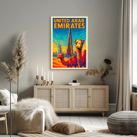 United Arab Emirates Iconic Landmarks Poster