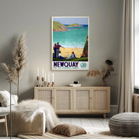 Newquay On The Cornish Coast Poster