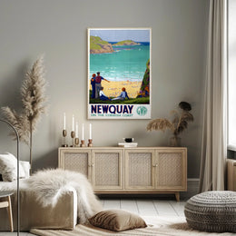 Newquay On The Cornish Coast Poster