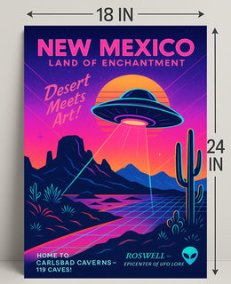 New Mexico Land of Enchantment Poster PosterGoat