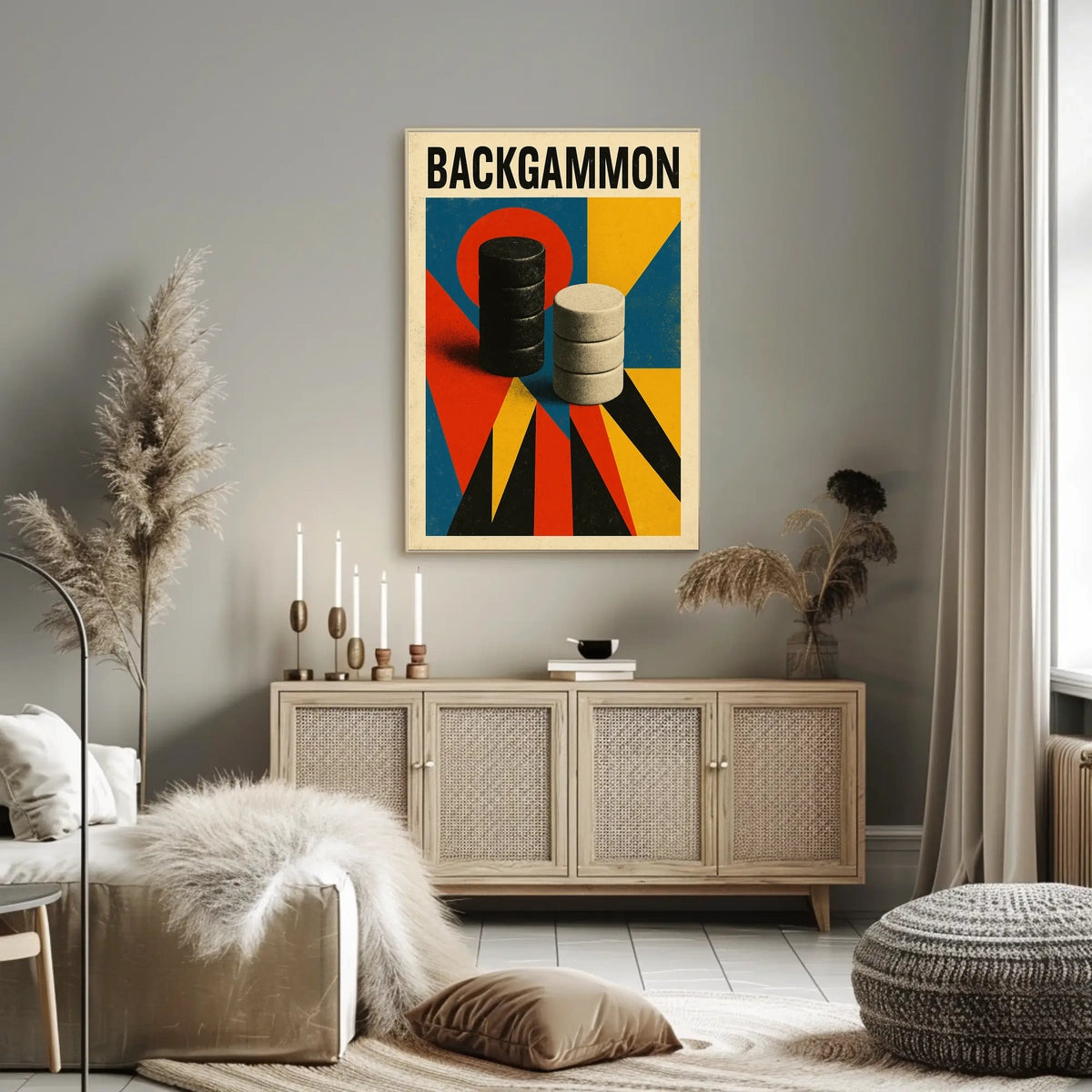 Backgammon Art Poster