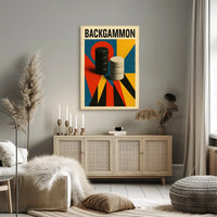 Backgammon Art Poster