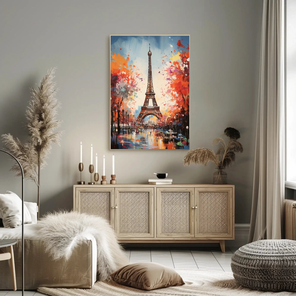 Eiffel Tower Artistic Travel Poster