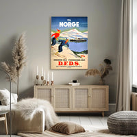 Travel to Norway with D.F.D.S Poster PosterGoat