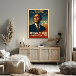 Barack Obama Inspirational Presidential Era Historical Poster
