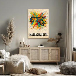 Vibrant Massachusetts Poster