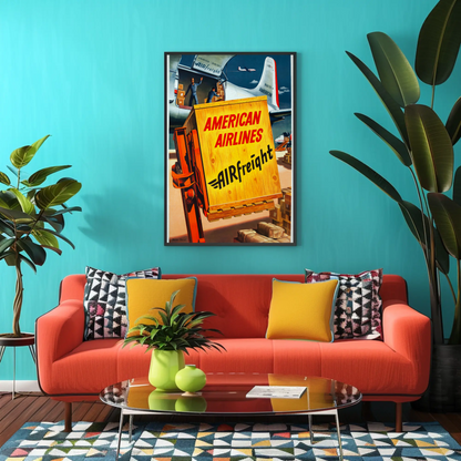 American Airlines Air Freight Poster