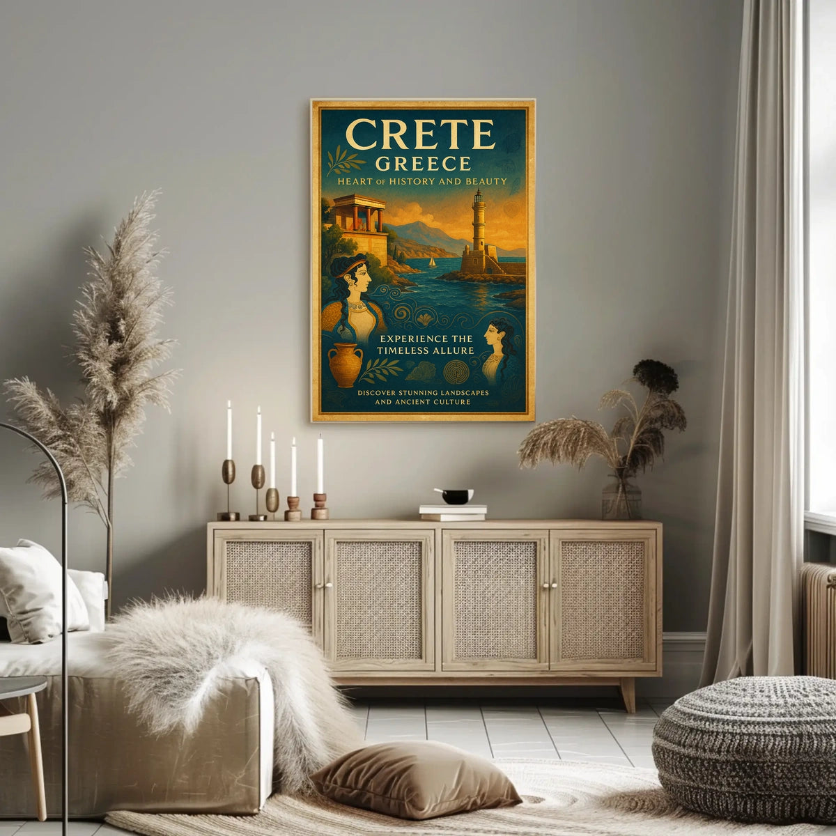 Crete, Greece Heart of History and Beauty Poster