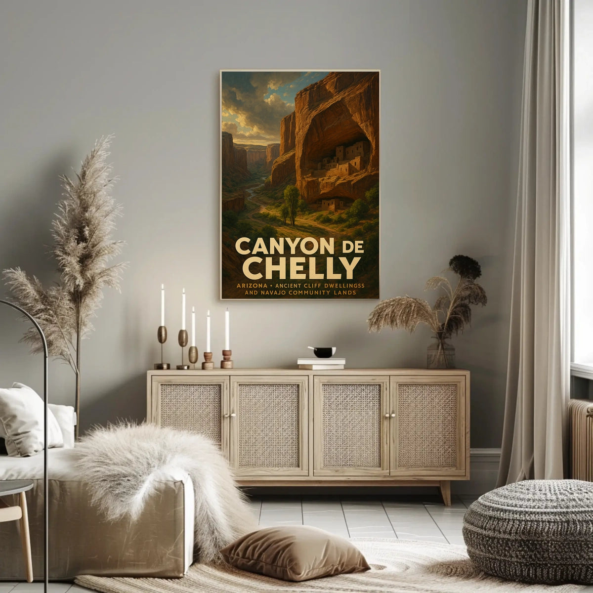 Canyon De Chelly Scenic Vintage Southwest Collectors Poster