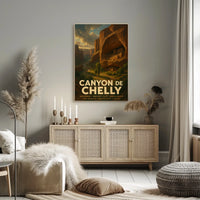Canyon De Chelly Scenic Vintage Southwest Collectors Poster
