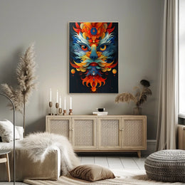 Vibrant Abstract Beast Abstract Poster