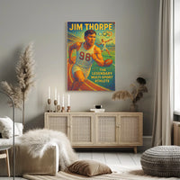 Jim Thorpe Iconic Multi-Sport Legend Poster