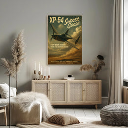 XP-54 Swoose Goose WWII Era Aviation Artwork