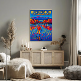 Burlington Lake Champlain Lights Poster