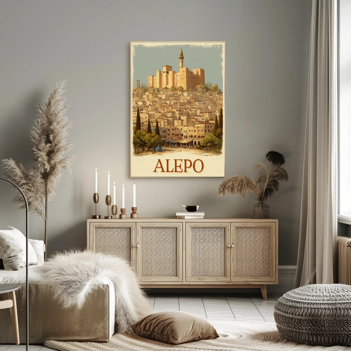 Aleppo A Historical Cityscape Poster