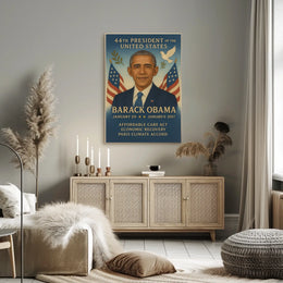 Obama Presidency Commemorative Art Historical or Presidential Poster