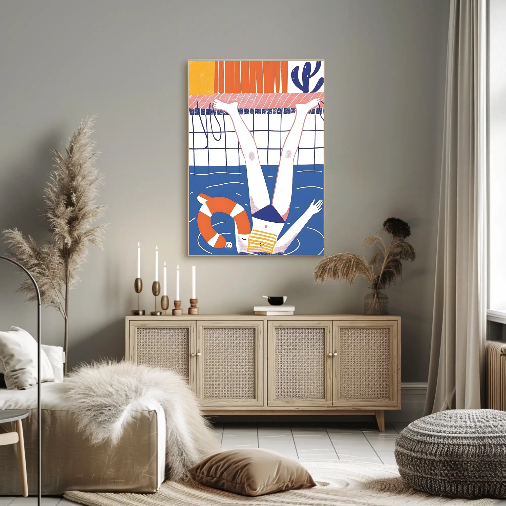 Summer Poolside Fun Poster