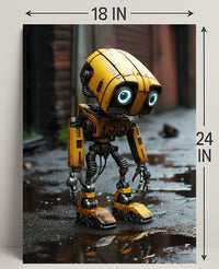The Curious Yellow Robot Poster PosterGoat