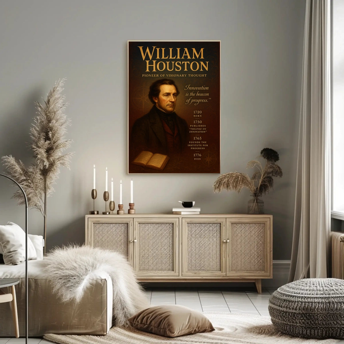 William Houston Pioneer of Visionary Thought Poster