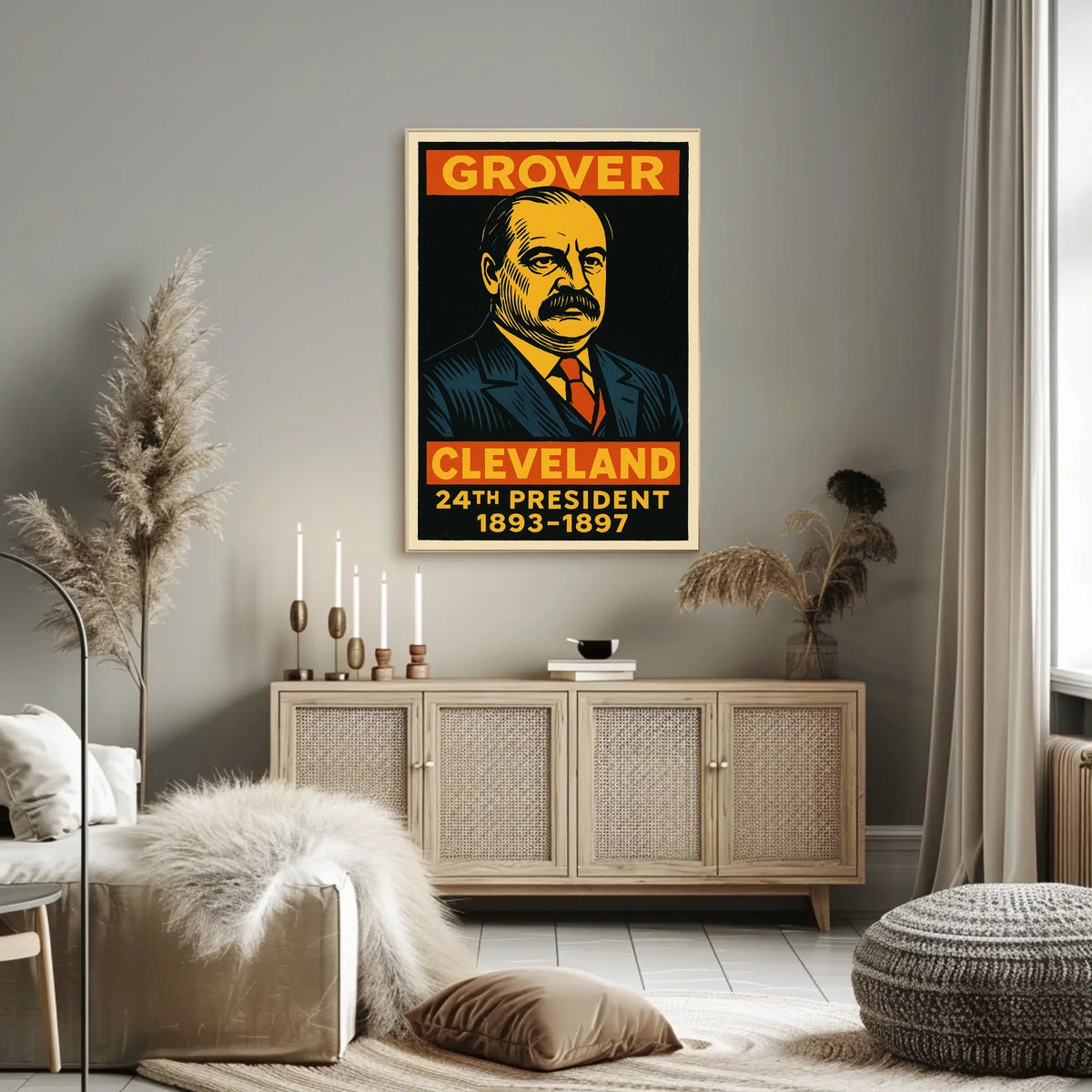 Grover Cleveland 24th President Poster