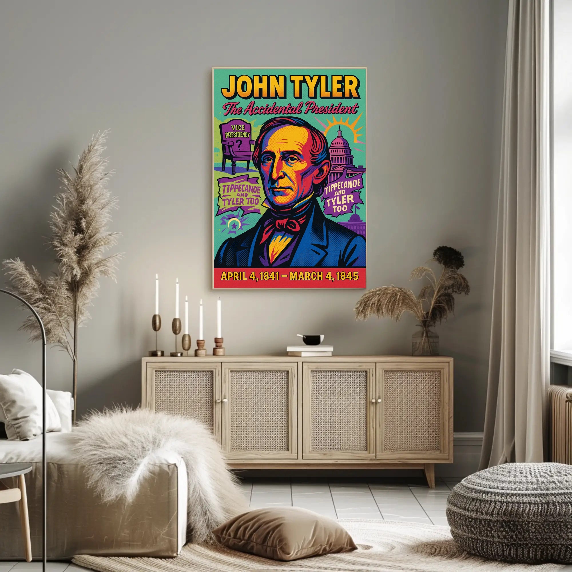 John Tyler The Accidental President Poster PosterGoat