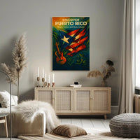 Discover Puerto Rico's Vibrant Culture and Nature Travel Poster