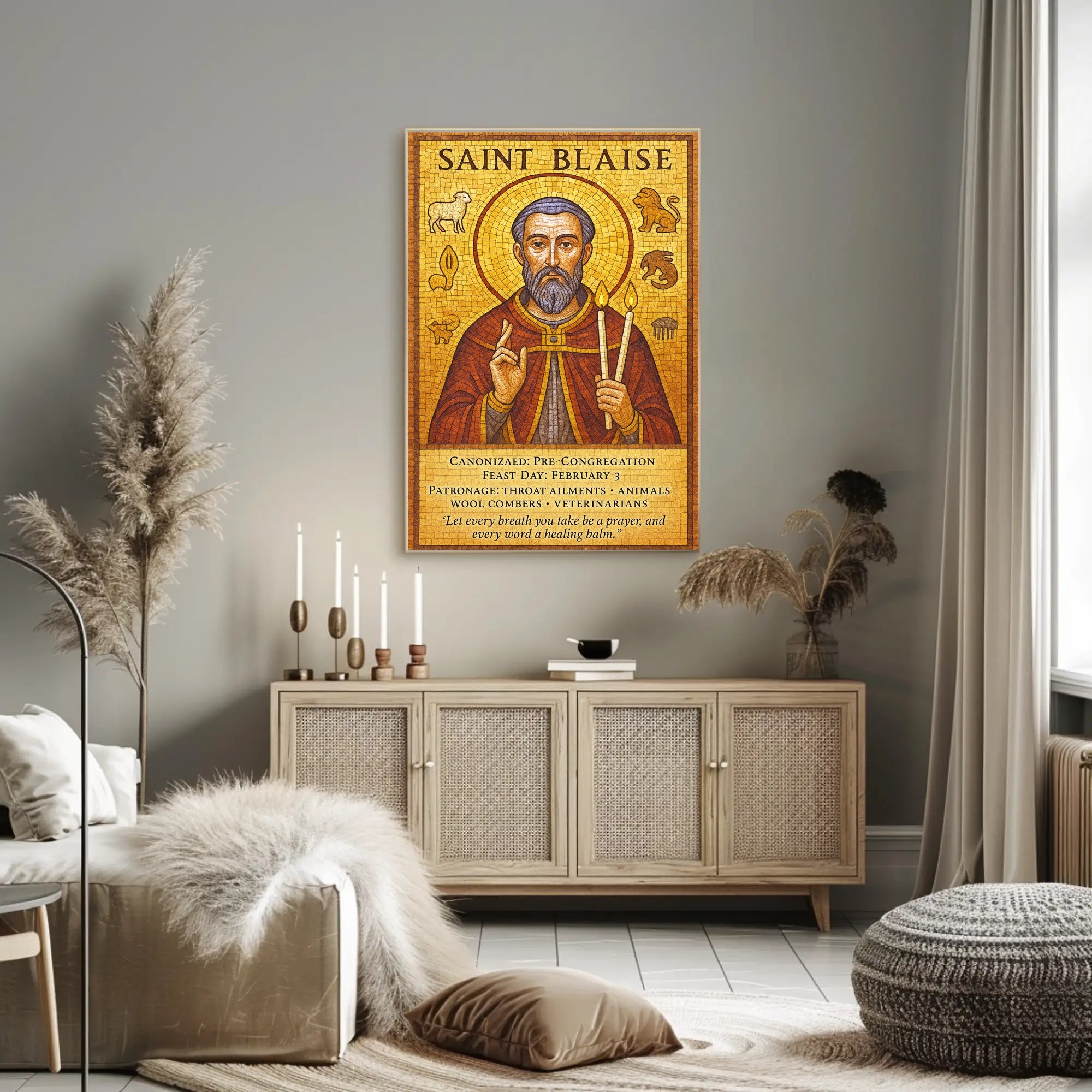 Saint Blaise Poster PosterGoat