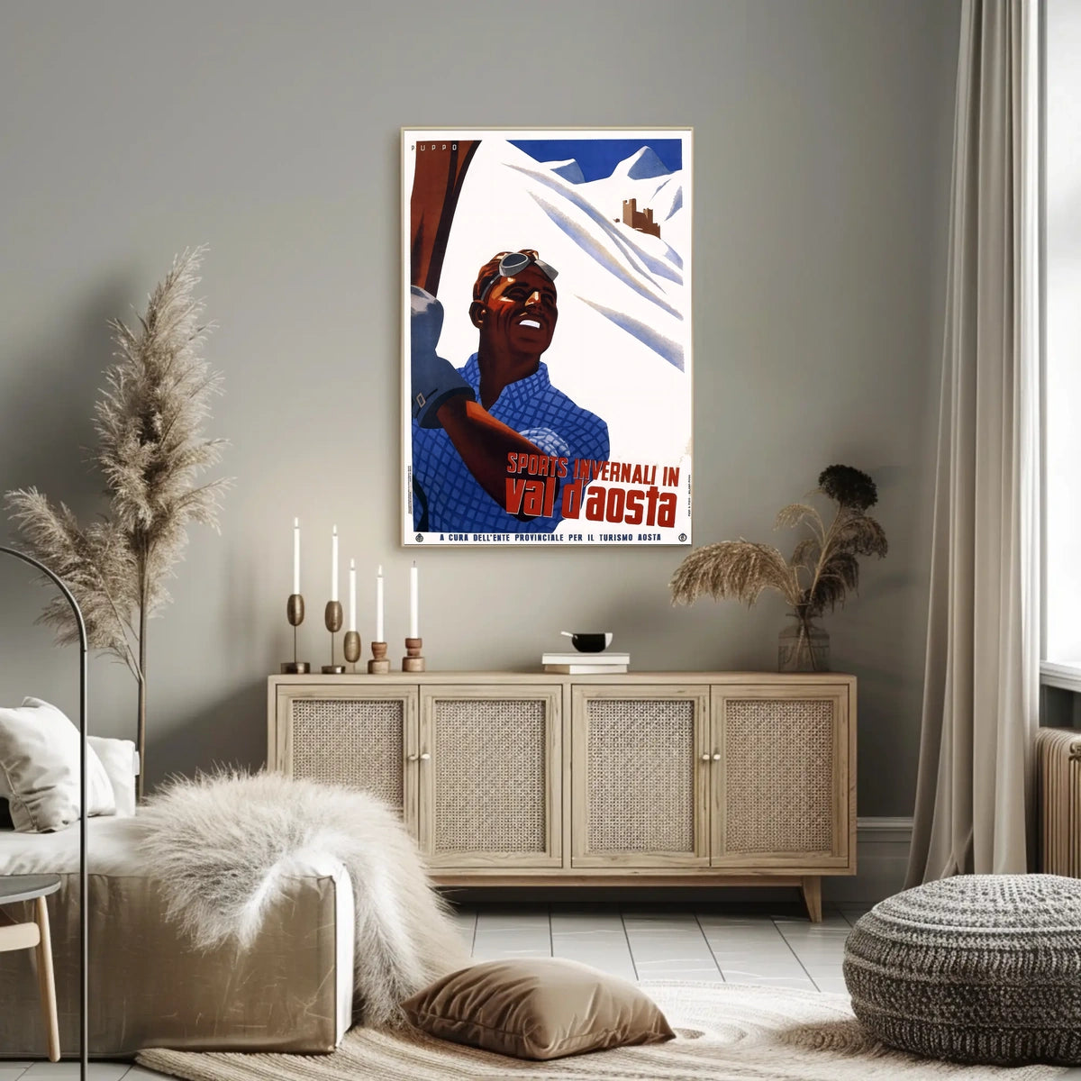 Winter Sports In Val DAosta Poster