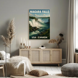 Niagara Falls Travel Photorealism Serenity Poster
