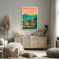 Burlington Vermont Culture and Nature Travel Poster PosterGoat