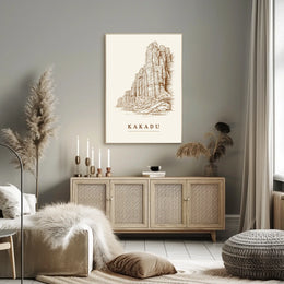 Kakadu Landscape Illustration Poster