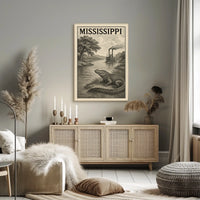 Mississippi River Scene Poster