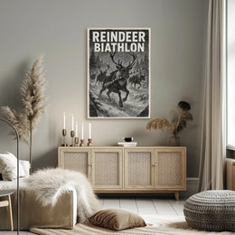 Reindeer Biathlon Poster