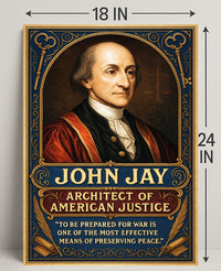 John Jay Architect of American Justice Poster PosterGoat